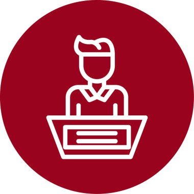 İş simgesinin vektör illüstrasyonu