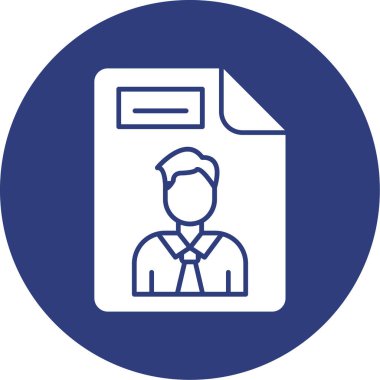 Kartvizit simgesinin vektör illüstrasyonu