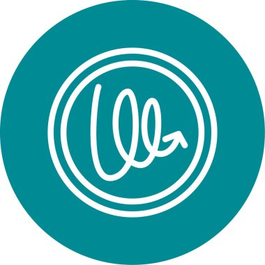 Bir b harfi simgesinin vektör illüstrasyonu