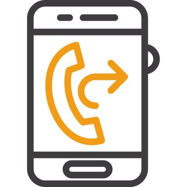 - Telefon. Web simgesi basit illüstrasyon