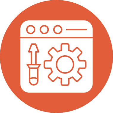 Araçlar düz vektör simgesi