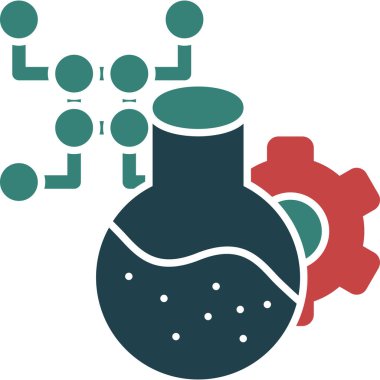 Bilim ve teknoloji konsepti ikon vektör illüstrasyon grafik tasarımı