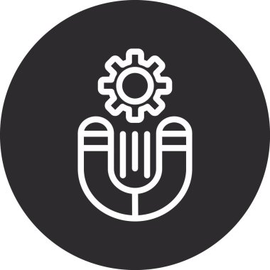 seo modern simgesinin vektör illüstrasyonu