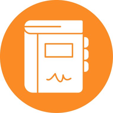 Kitap. Web simgesi basit illüstrasyon