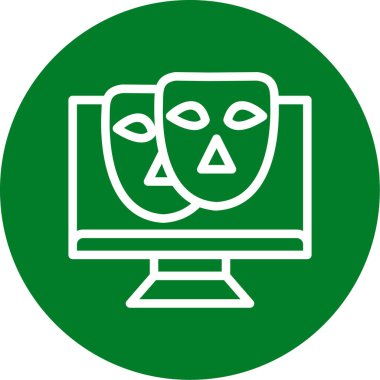 Bir dizüstü bilgisayar simgesinin vektör illüstrasyonu