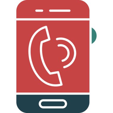 Telefon simgesi vektör illüstrasyonu