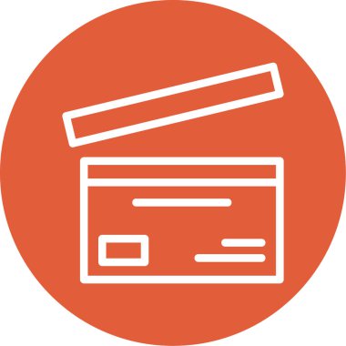 Kredi kartı simgesi, vektör illüstrasyonu