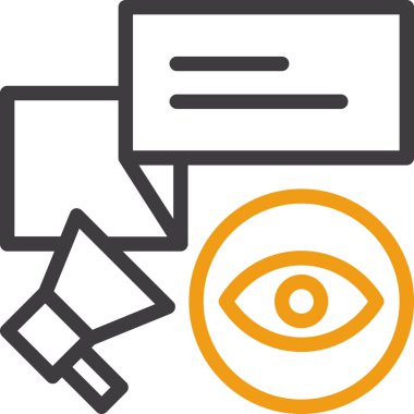 görünüm göz simgesi ana hatlar tasarımı