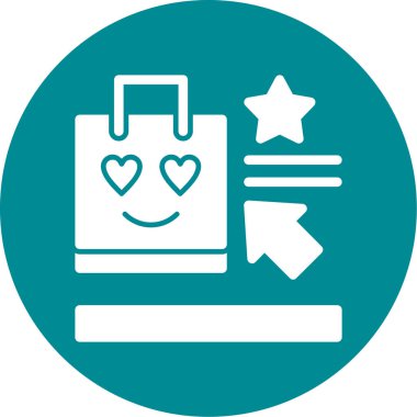 alışveriş simgesi vektör illüstrasyonu