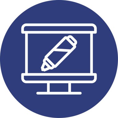 Dizüstü bilgisayar simgesi vektör çizimi