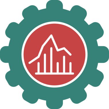 dişli simgesi vektör illüstrasyonu