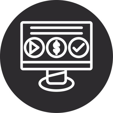 Tarayıcı vektör satırı simgesi