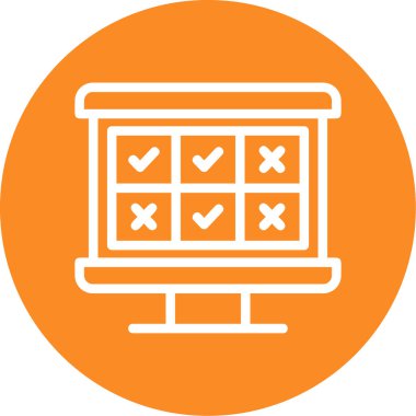 Bir takvim ile işaretlenmiş bir işaretin vektör illüstrasyonu