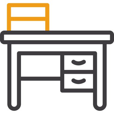 masa simgesi vektör illüstrasyonu