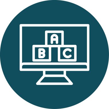 vektör bilgisayar simgesi