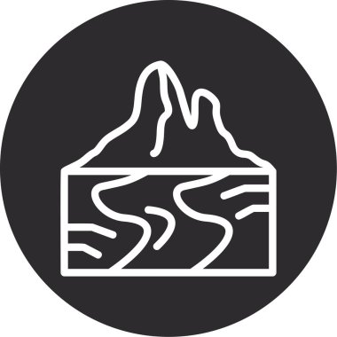 dondurma ikonu vektör illüstrasyonu