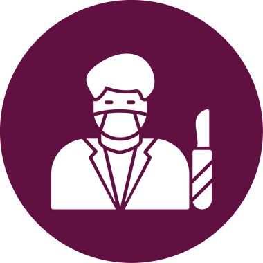 Tıbbi maskeli bir adamın vektör çizimi