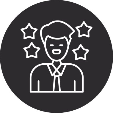 vektör çizim tasarım adam simgesinin