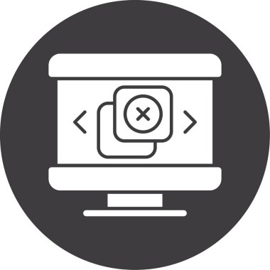 Kolayca değiştirebilen ya da düzenleyebilen web tarayıcı vektör simgesi