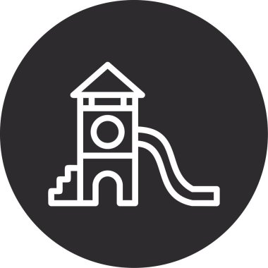 Oyun alanı simgesi vektör çizimi