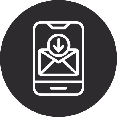 e-posta ileti simgesi ana hat biçiminde