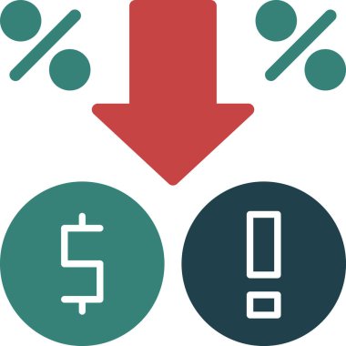 Dolar. Web simgesi basit illüstrasyon