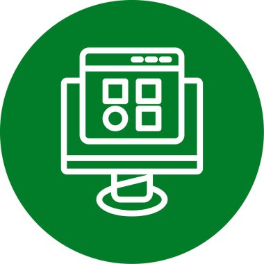 izleyici ikon vektör illüstrasyonu