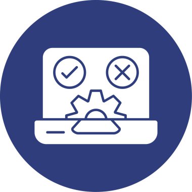 Bilgisayar. Web simgesi basit illüstrasyon