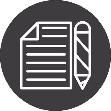 Belge simgesinin vektör illüstrasyonu