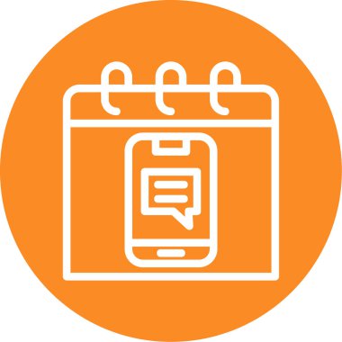 Mobil kutsal kişilerin resmi, vektör çizim