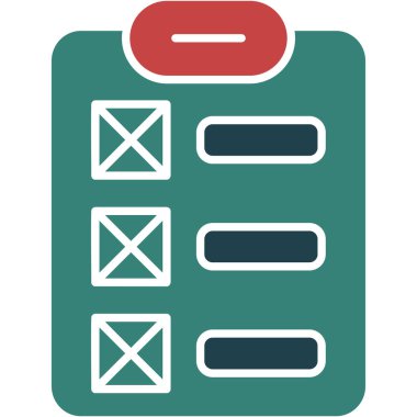 Kontrol listesi. Web simgesi basit tasarım