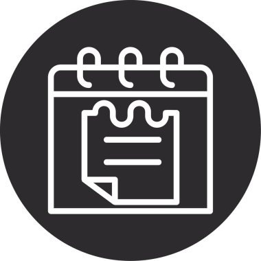 Takvim simgesi vektör illüstrasyonu