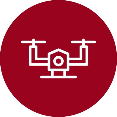 İHA simgesi vektör illüstrasyonu