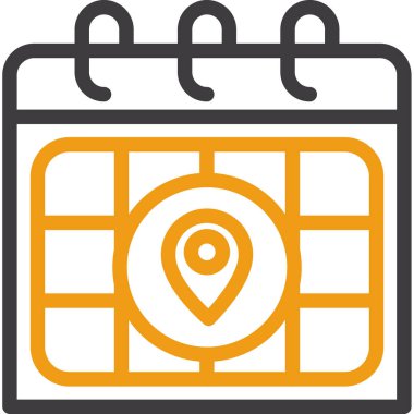 Takvim. Web simgesi basit illüstrasyon