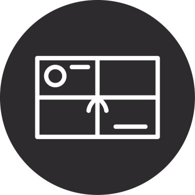 Kutu simgesinin illüstrasyon vektörü grafiği