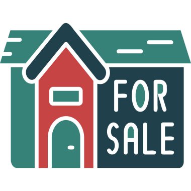 ev satışı vektör illüstrasyonu