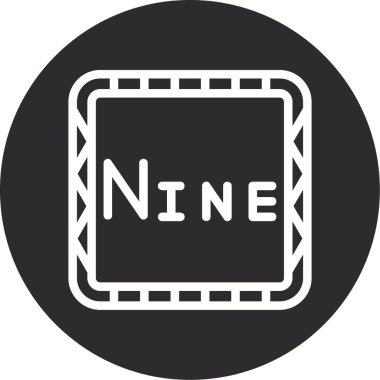 Tek izole simge sembolünün vektör illüstrasyonu