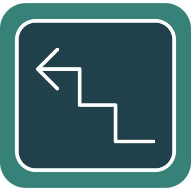 Modern b 'nin vektör illüstrasyonunda okun eksik simgesi