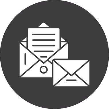 Posta simgesi içeren zarf, basit biçim