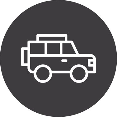 araba simgesi vektör illüstrasyonu