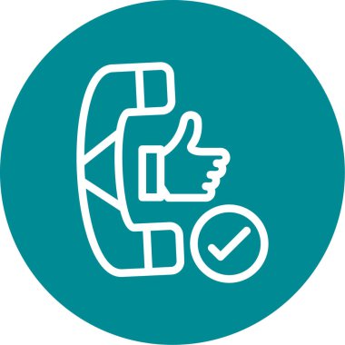 Başparmak yukarıya vektör simgesi. Stil düz yuvarlak sembolü, kobalt rengi, açılar, beyaz arka plan yuvarlak.