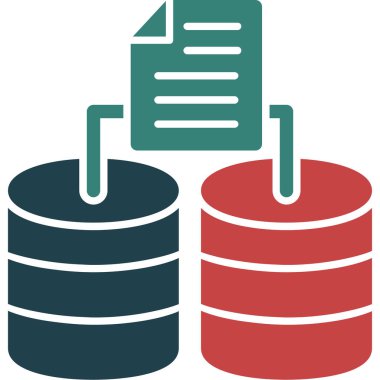 veritabanı sunucu simgesi ana hat biçiminde