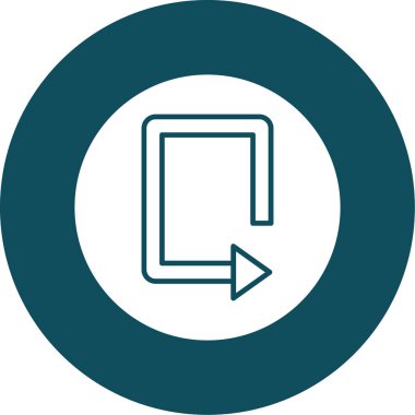 Bir ok simgesinin vektör illüstrasyonu