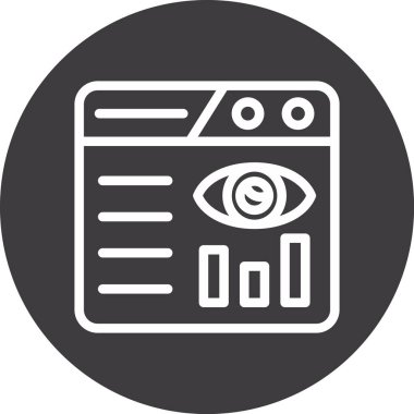 Göz simgesi vektör illüstrasyonu