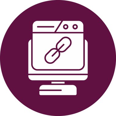 bilgisayar ekranı simgesi, vektör illüstrasyonu