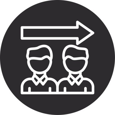 İnsan simgesinin vektör illüstrasyonu