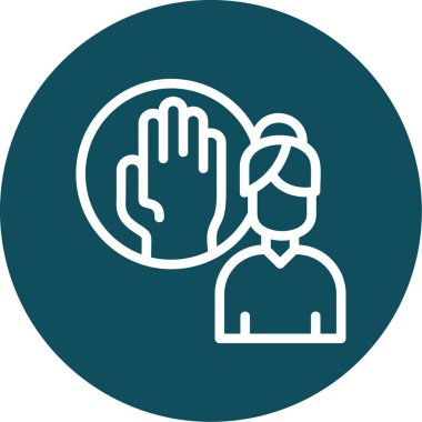 İnsan simgesinin vektör illüstrasyonu