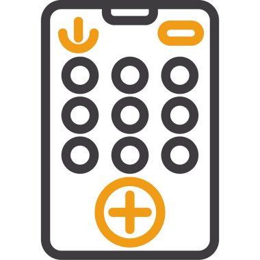 Hesap makinesi. Web simgesi basit illüstrasyon