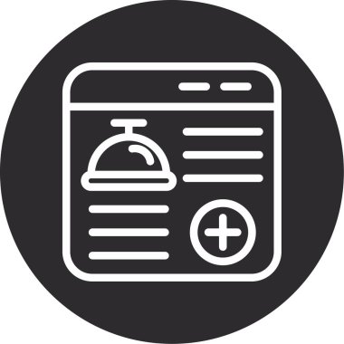 Tıbbi şişe ve pano simgesi vektör illüstrasyonu