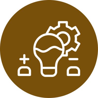 fikir simgesi, vektör illüstrasyonu